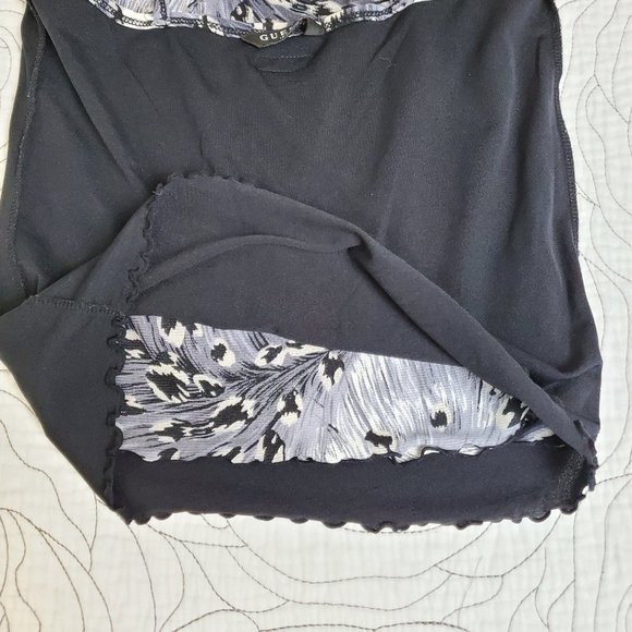 [S] Guess Animal Print Gray Tank Top - Picture 5 of 7